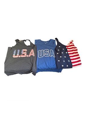 Bundle 5 Patriotic Tops -Various Sizes